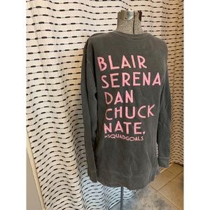 Squad Goals Gossip Girl Oversized Sweatshirt
